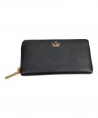 Kate Spadeケイトスペード）の古着「長財布 サフィアーノ」｜ブラック