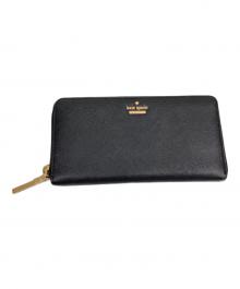 Kate Spade（ケイトスペード）の古着「長財布 サフィアーノ」｜ブラック