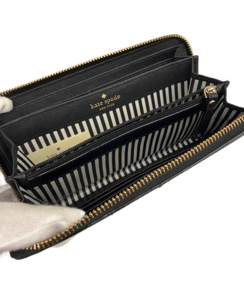 Kate Spade（ケイトスペード）Kate Spade (ケイトスペード) 長財布 サフィアーノ ブラックの古着・服飾アイテム
