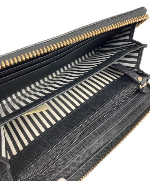 Kate Spade（ケイトスペード）Kate Spade (ケイトスペード) 長財布 サフィアーノ ブラックの古着・服飾アイテム