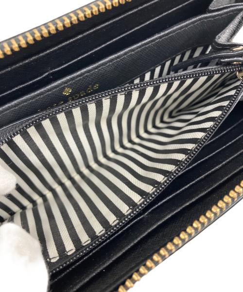 Kate Spade（ケイトスペード）Kate Spade (ケイトスペード) 長財布 サフィアーノ ブラックの古着・服飾アイテム