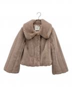 HER LIP TOハーリップトゥ）の古着「Winter Love Faux Fur Coat ファーコート」｜ピンク