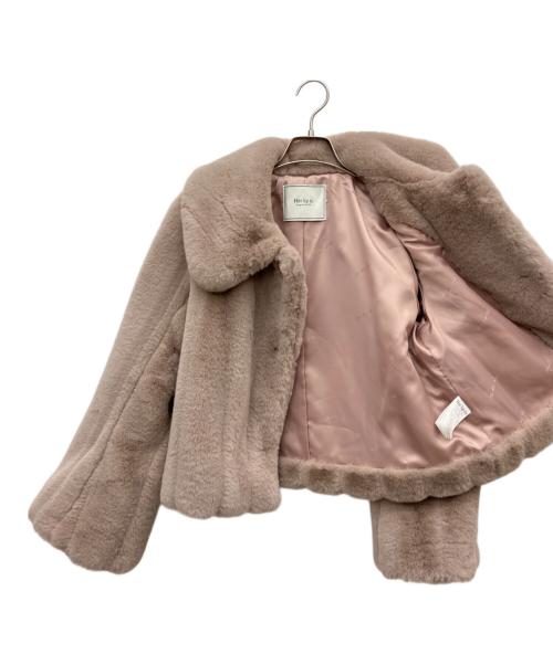 HER LIP TO（ハーリップトゥ）Her lip to (ハーリップトゥ) Winter Love Faux Fur Coat ファーコート ピンク サイズ:Mの古着・服飾アイテム