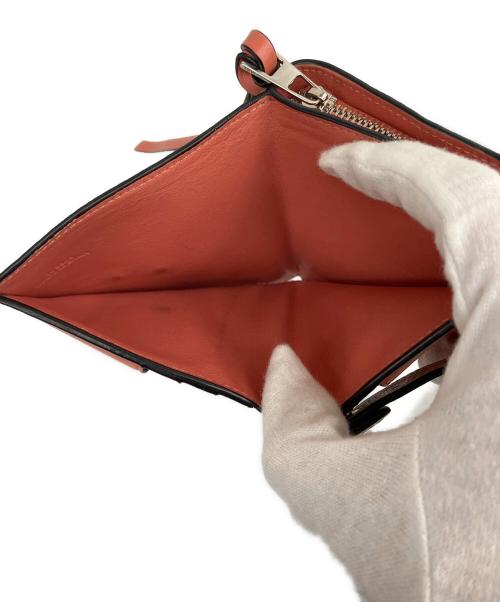 LOEWE（ロエベ）LOEWE (ロエベ) コンパクト ジップウォレット ベージュ×オレンジの古着・服飾アイテム