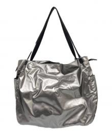 jack gomme（ジャックゴム）の古着「ポーチ付きトートバッグ」｜シルバー色