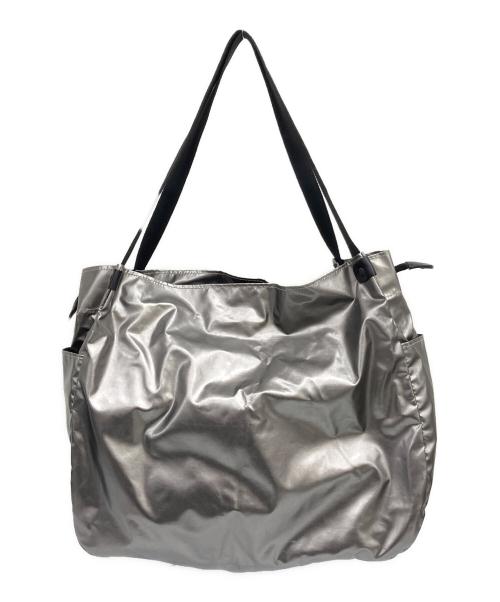 jack gomme（ジャックゴム）jack gomme (ジャックゴム) ポーチ付きトートバッグ シルバー色の古着・服飾アイテム