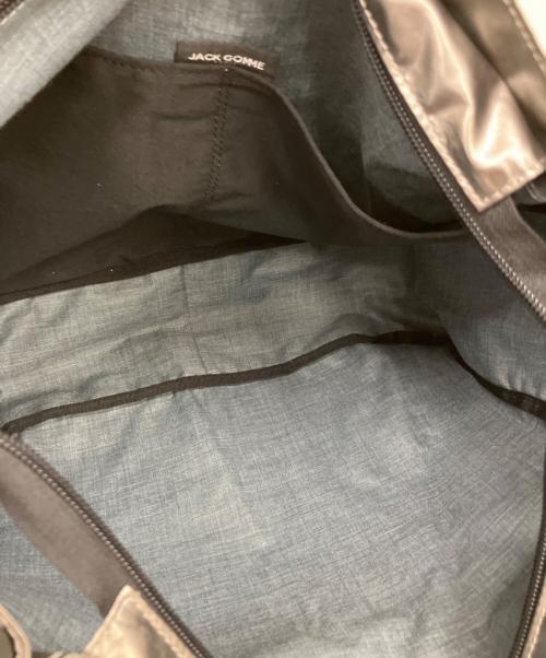 jack gomme（ジャックゴム）jack gomme (ジャックゴム) ポーチ付きトートバッグ シルバー色の古着・服飾アイテム