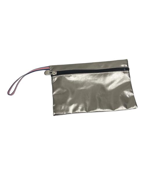 jack gomme（ジャックゴム）jack gomme (ジャックゴム) ポーチ付きトートバッグ シルバー色の古着・服飾アイテム