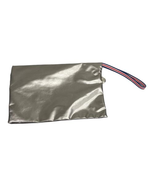 jack gomme（ジャックゴム）jack gomme (ジャックゴム) ポーチ付きトートバッグ シルバー色の古着・服飾アイテム