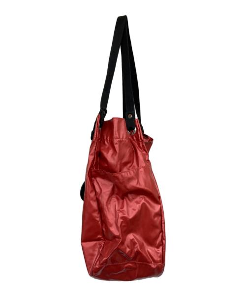 jack gomme（ジャックゴム）jack gomme (ジャックゴム) ポーチ付きハンドバッグ レッドの古着・服飾アイテム