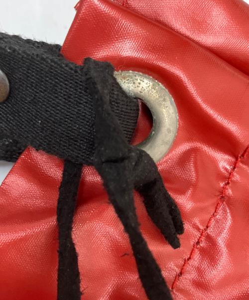 jack gomme（ジャックゴム）jack gomme (ジャックゴム) ポーチ付きハンドバッグ レッドの古着・服飾アイテム