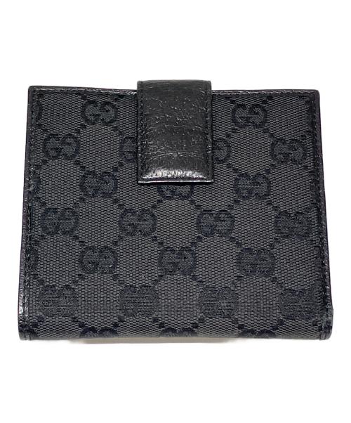 GUCCI（グッチ）GUCCI (グッチ) 2つ折り財布 ブラックの古着・服飾アイテム