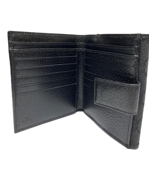 GUCCI（グッチ）GUCCI (グッチ) 2つ折り財布 ブラックの古着・服飾アイテム