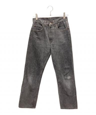 【未使用品】リーバイス 501 ビンテージ加工 デニムパンツ W32 BIGE 中古・古着通販】LEVI'S (リーバイス) 501先染めブラックデニムパンツ