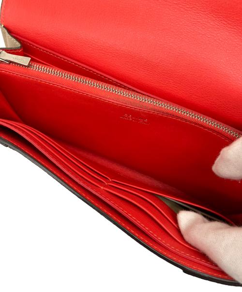 CELINE（セリーヌ）CELINE (セリーヌ) 長財布 ラージフラップマルチファンクション ベージュの古着・服飾アイテム