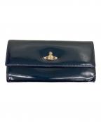 Vivienne Westwoodヴィヴィアンウエストウッド）の古着「エナメル長財布」｜ネイビー