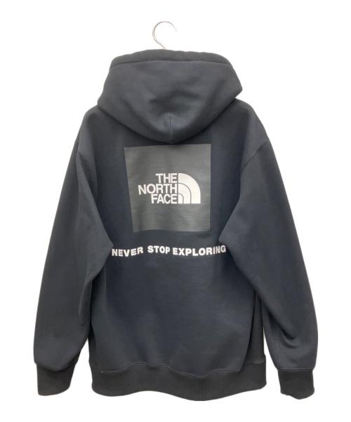 THE NORTH FACE（ザ ノース フェイス）THE NORTH FACE (ザ ノース フェイス) パーカー　BACK SPUARE LOGO HOODIE ブラック サイズ:Ｍの古着・服飾アイテム