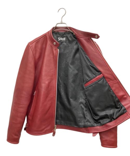 Schott（ショット）Schott (ショット) シングルライダースジャケット ワインレッド サイズ:Lの古着・服飾アイテム