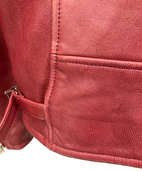 Schott（ショット）Schott (ショット) シングルライダースジャケット ワインレッド サイズ:Lの古着・服飾アイテム