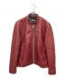 Schott（ショット）の古着「シングルライダースジャケット」｜ワインレッド