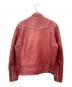 Schott (ショット) シングルライダースジャケット ワインレッド サイズ:L：30000円