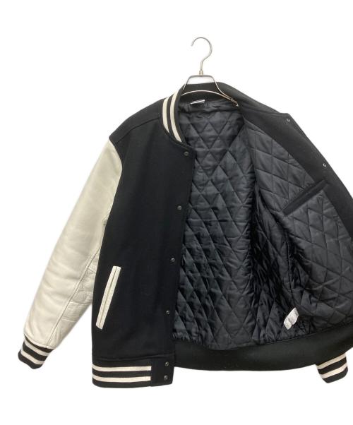 F.C.R.B.（エフシーレアルブリストル）F.C.R.B. (エフシーレアルブリストル) WOOL MELTON STADIUM JACKET ブラック サイズ:XLの古着・服飾アイテム