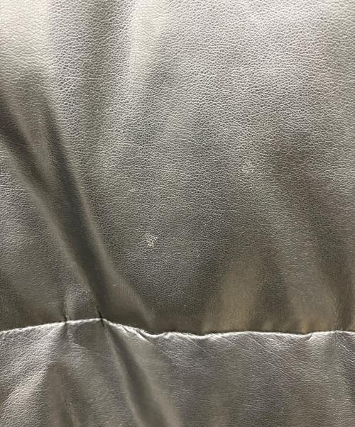 BURBERRY LONDON（バーバリーロンドン）BURBERRY LONDON (バーバリーロンドン) フェイクレザーダウンジャケット ブラック サイズ:Lの古着・服飾アイテム