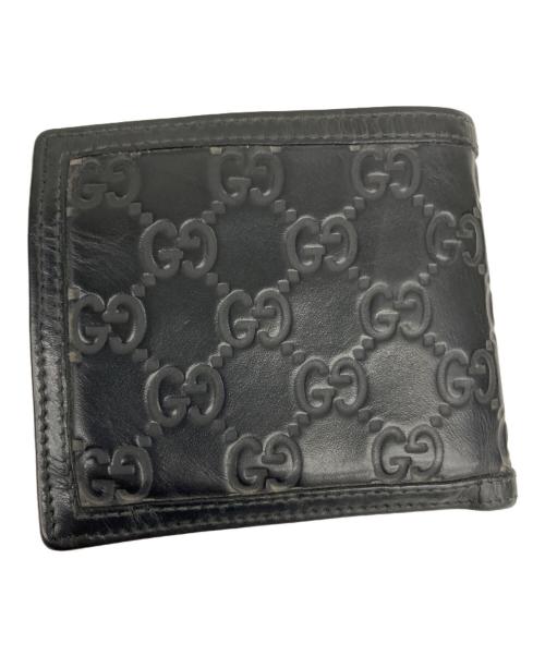 GUCCI（グッチ）GUCCI (グッチ) 2つ折り財布 ブラックの古着・服飾アイテム