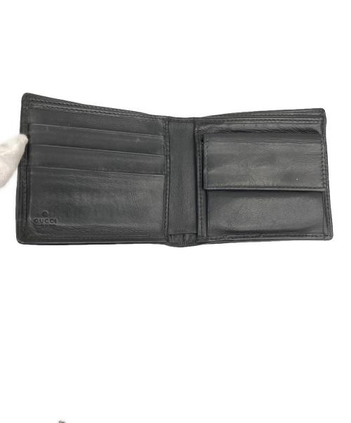 GUCCI（グッチ）GUCCI (グッチ) 2つ折り財布 ブラックの古着・服飾アイテム