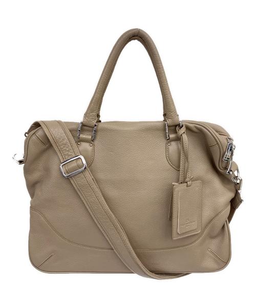 PELLE MORBIDA（ペッレモルビダ）PELLE MORBIDA (ペッレモルビダ) 2WAYバッグ ベージュの古着・服飾アイテム