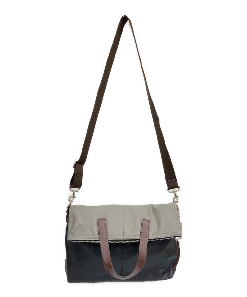 COACH（コーチ）COACH (コーチ) 2WAYバッグ トンプソン グレー×ブラックの古着・服飾アイテム