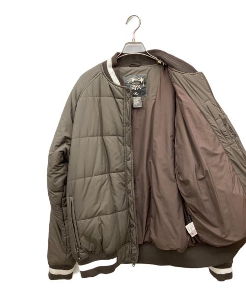 stussy（ステューシー）stussy (ステューシー) THERMOLITE 中綿ジャケット ベージュ サイズ:XLの古着・服飾アイテム