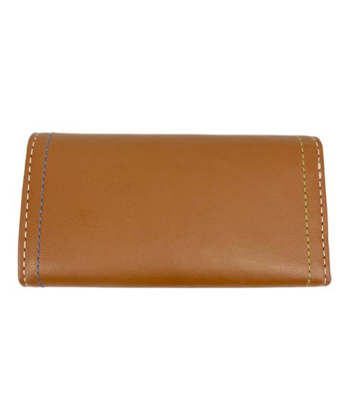 PAUL SMITH（ポールスミス）Paul Smith (ポールスミス) ダブルステッチキーケース ブラウンの古着・服飾アイテム