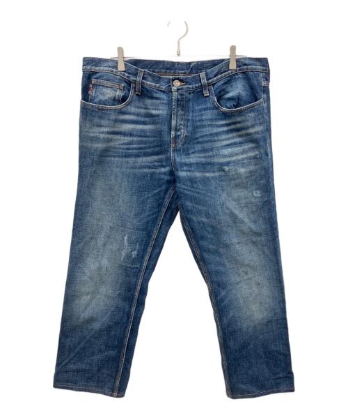 GUCCI（グッチ）GUCCI (グッチ) リペア加工デニムパンツ ブルー サイズ:54の古着・服飾アイテム