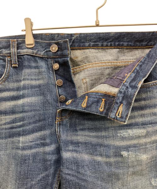 GUCCI（グッチ）GUCCI (グッチ) リペア加工デニムパンツ ブルー サイズ:54の古着・服飾アイテム