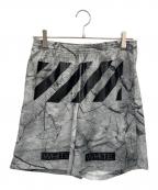 OFFWHITEオフホワイト）の古着「MARBLE MESH SHORTS」｜グレー