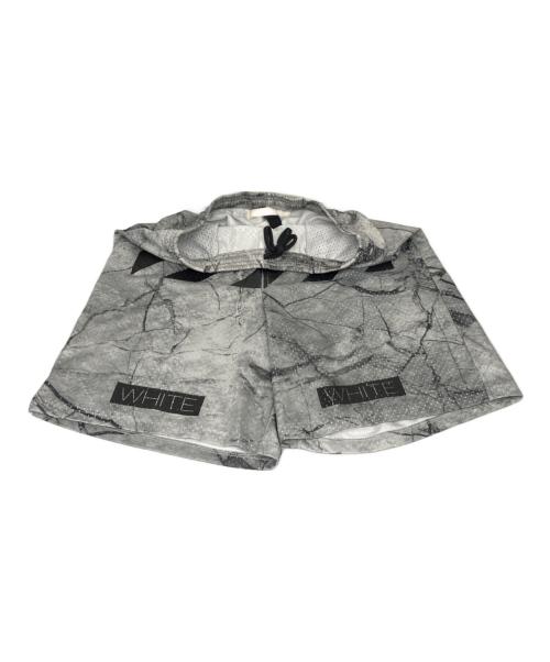 OFFWHITE（オフホワイト）OFFWHITE (オフホワイト) MARBLE MESH SHORTS グレー サイズ:Mの古着・服飾アイテム