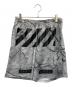 OFFWHITE（オフホワイト）の古着「MARBLE MESH SHORTS」｜グレー
