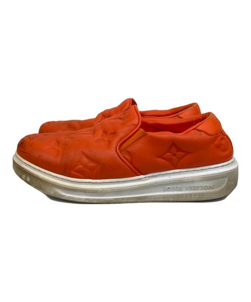LOUIS VUITTON（ルイ ヴィトン）LOUIS VUITTON (ルイ ヴィトン) ビバリーヒルズライン モノグラムエンボスレザースリッポン オレンジ サイズ:26の古着・服飾アイテム