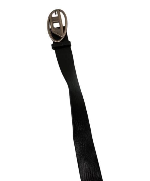 DIESEL（ディーゼル）DIESEL (ディーゼル) ロゴバックルレザーベルト ダークブラウンの古着・服飾アイテム