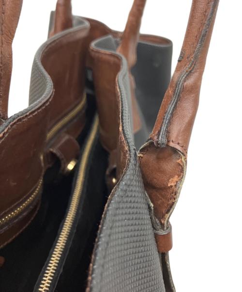 BOTTEGA VENETA（ボッテガベネタ）BOTTEGA VENETA (ボッテガベネタ) マルコポーロ ブラック×ブラウンの古着・服飾アイテム