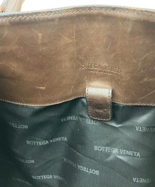 BOTTEGA VENETA（ボッテガベネタ）BOTTEGA VENETA (ボッテガベネタ) マルコポーロ ブラック×ブラウンの古着・服飾アイテム