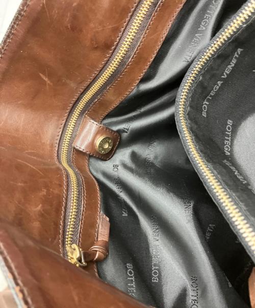 BOTTEGA VENETA（ボッテガベネタ）BOTTEGA VENETA (ボッテガベネタ) マルコポーロ ブラック×ブラウンの古着・服飾アイテム