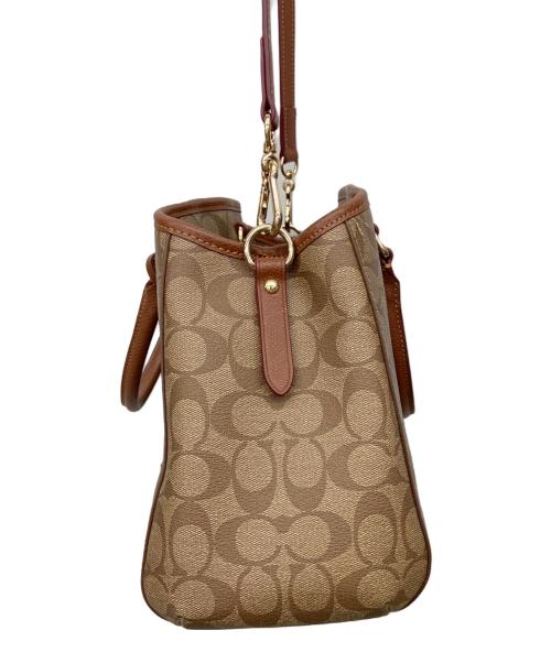 COACH（コーチ）COACH (コーチ) シグネチャー 2WAYハンドバッグ ブラウンの古着・服飾アイテム