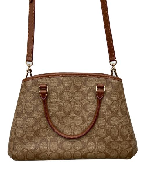 COACH（コーチ）COACH (コーチ) シグネチャー 2WAYハンドバッグ ブラウンの古着・服飾アイテム