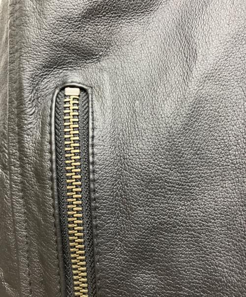 LowBlowKnuckle（ロウブロウナックル）LowBlowKnuckle (ロウブロウナックル) シングルライダースジャケット ブラック サイズ:Mの古着・服飾アイテム