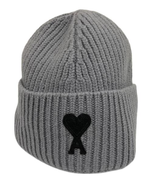 AMI Alexandre Mattiussi（アミアレクサンドルマテュッシ）AMI Alexandre Mattiussi (アミアレクサンドルマテュッシ) ニット帽 グレーの古着・服飾アイテム