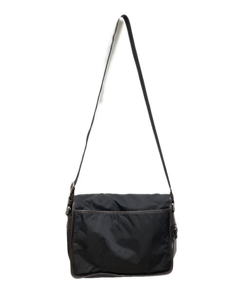 LOEWE（ロエベ）LOEWE (ロエベ) ナイロンショルダーバッグ ブラック×ブラウンの古着・服飾アイテム