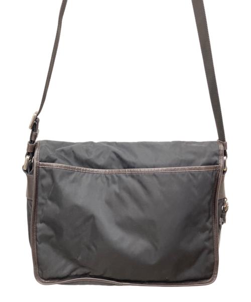 LOEWE（ロエベ）LOEWE (ロエベ) ナイロンショルダーバッグ ブラック×ブラウンの古着・服飾アイテム