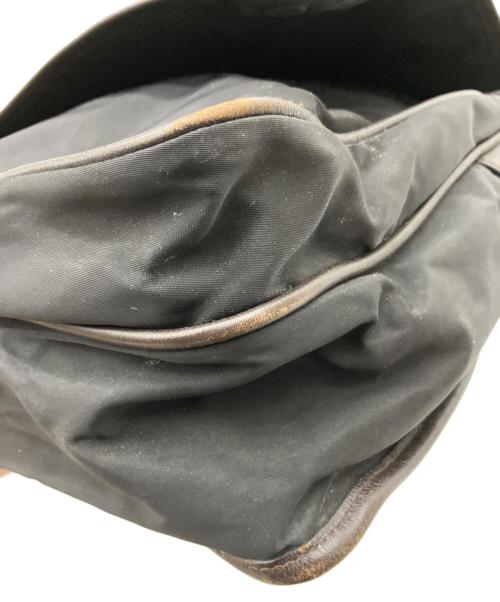 LOEWE（ロエベ）LOEWE (ロエベ) ナイロンショルダーバッグ ブラック×ブラウンの古着・服飾アイテム